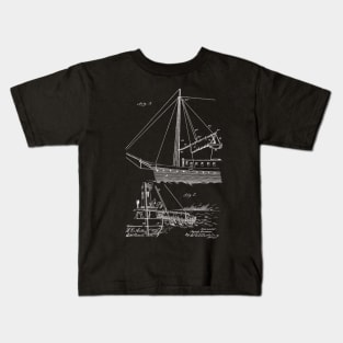 Life Saving Apparatus Vintage Patent Drawing Kids T-Shirt